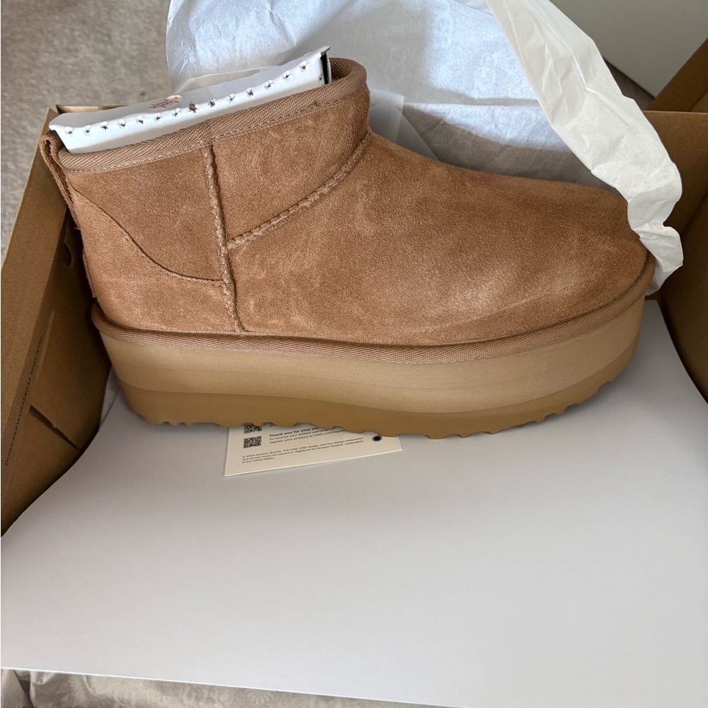 UGG Brown Platform Winter Boots